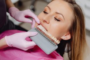 Cosmetic dentistry smile transformation with natural-looking teeth